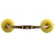 Yellow Crackle Ceramic  Bridge Handle 
